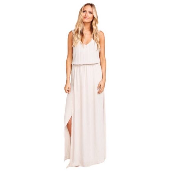 Show Me Your Mumu SMYM Kendall maxi Dress in Show Me the Ring Beige NEW SMALL - Picture 7 of 7